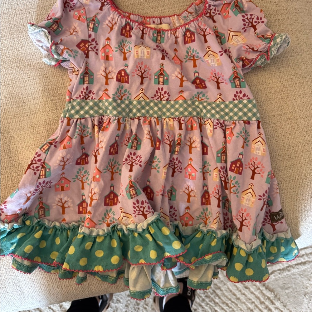 Matilda Jane school polka dot top. 4T